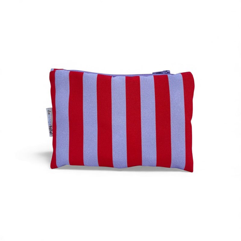 Etui small · Striped red/lila