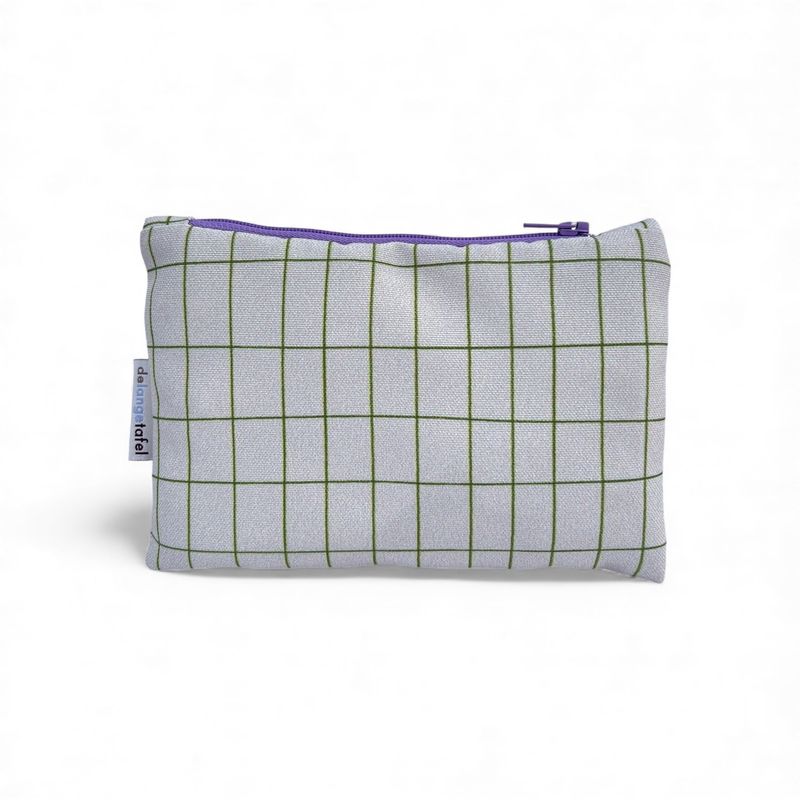 Etui small · Checked grey/green