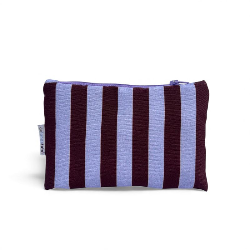 Etui small · Striped aubergine/lila