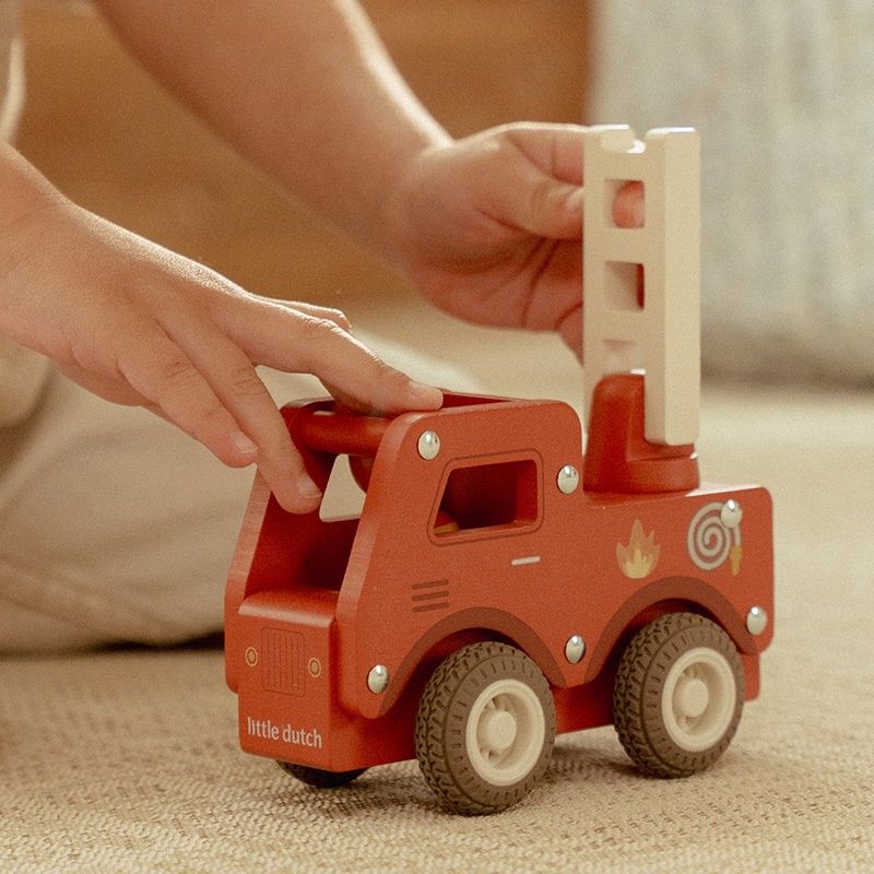 Little Dutch Houten Brandweerwagen