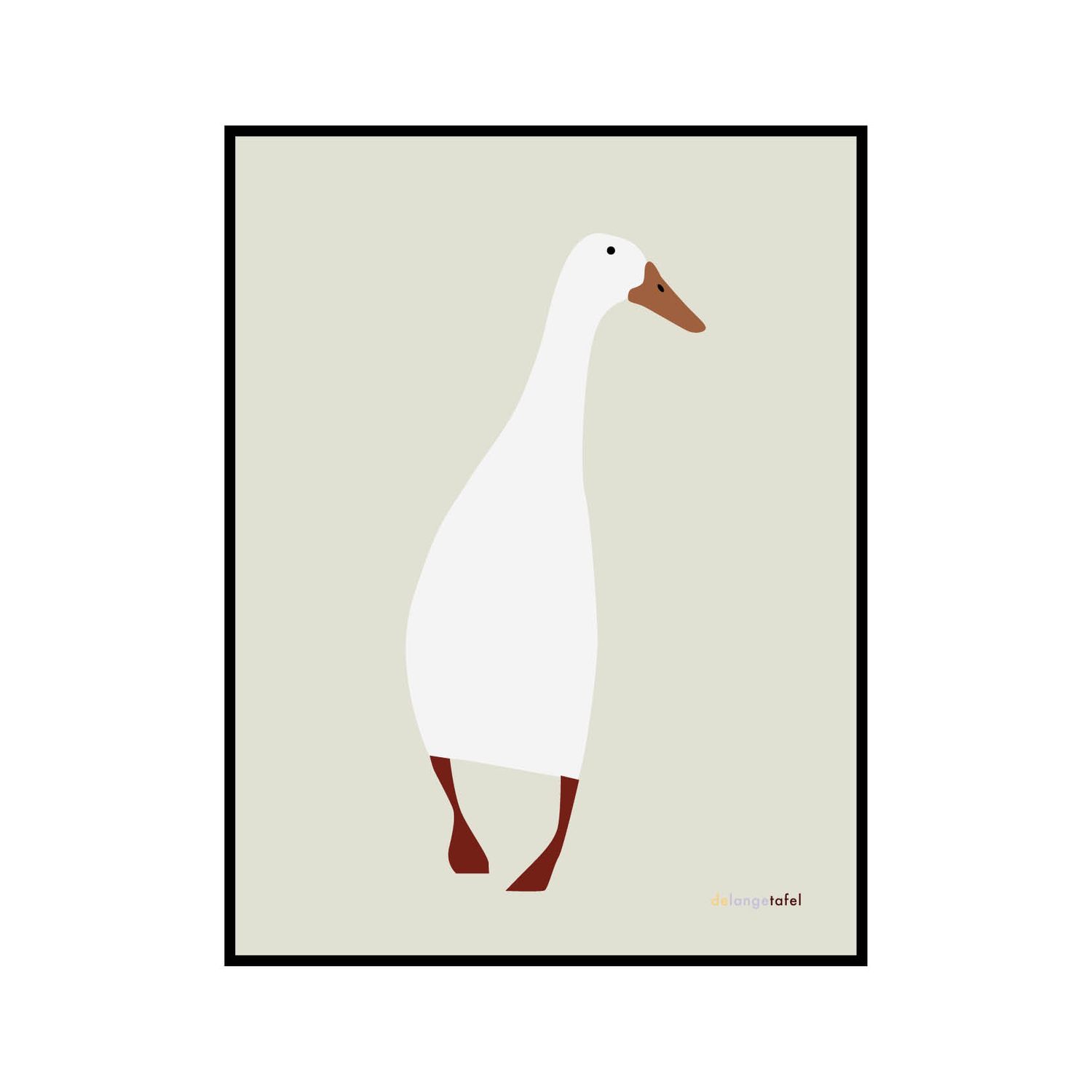 Print in lijst 'Indische loopeend'