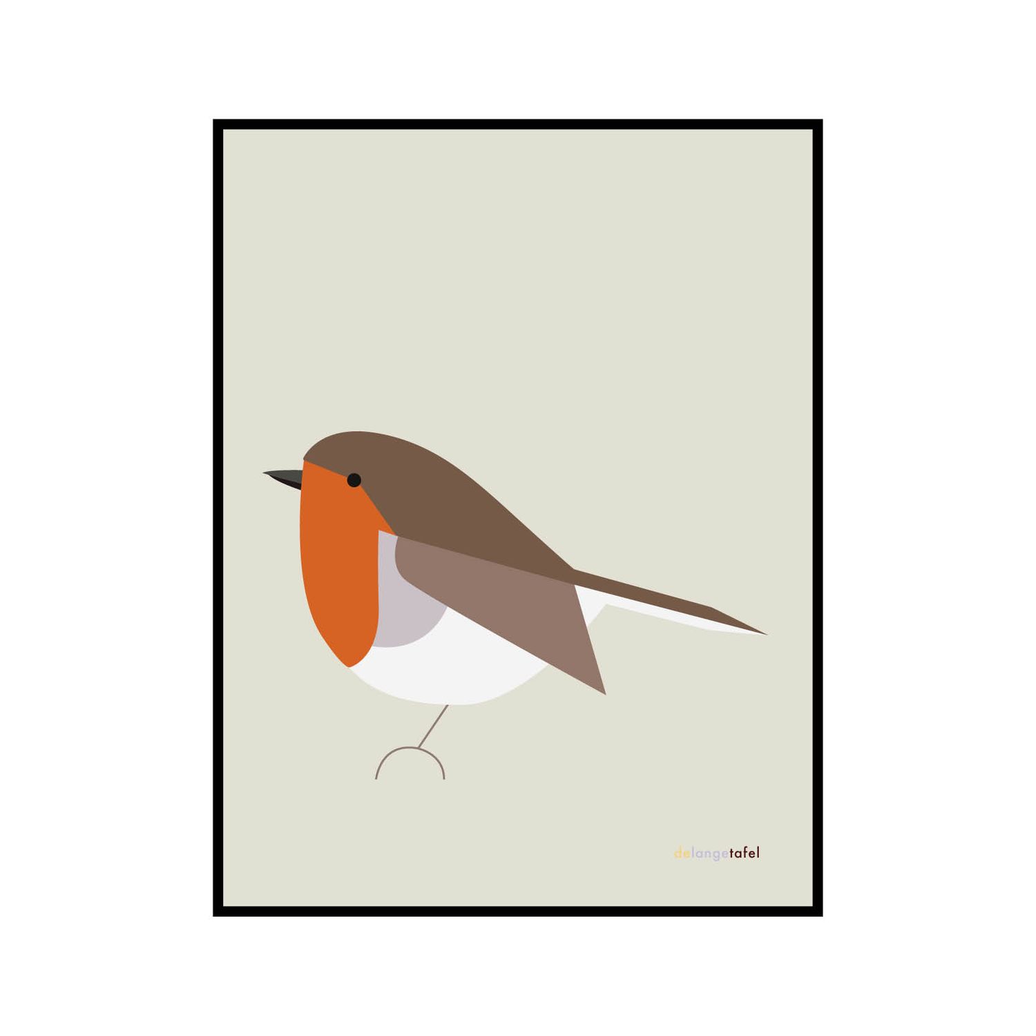 Print in lijst 'Roodborst'