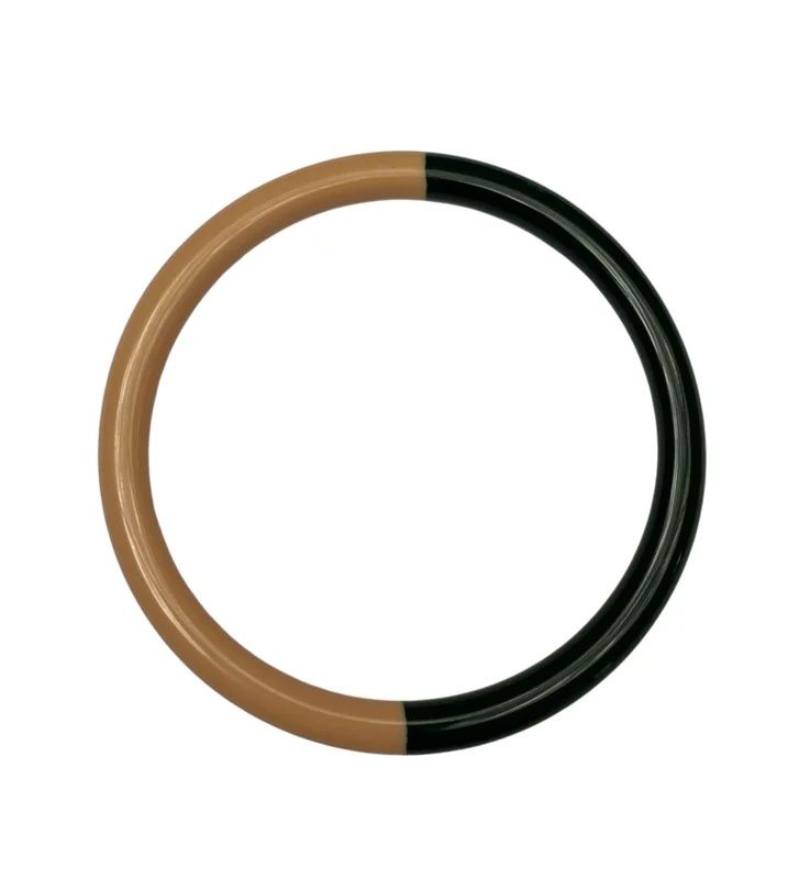 Bybjor · Duo Color Bangle-armband · Blush &amp; Emerald