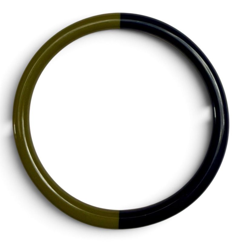 Bybjor · Duo Color Bangle-armband · Olive &amp; Cobalt