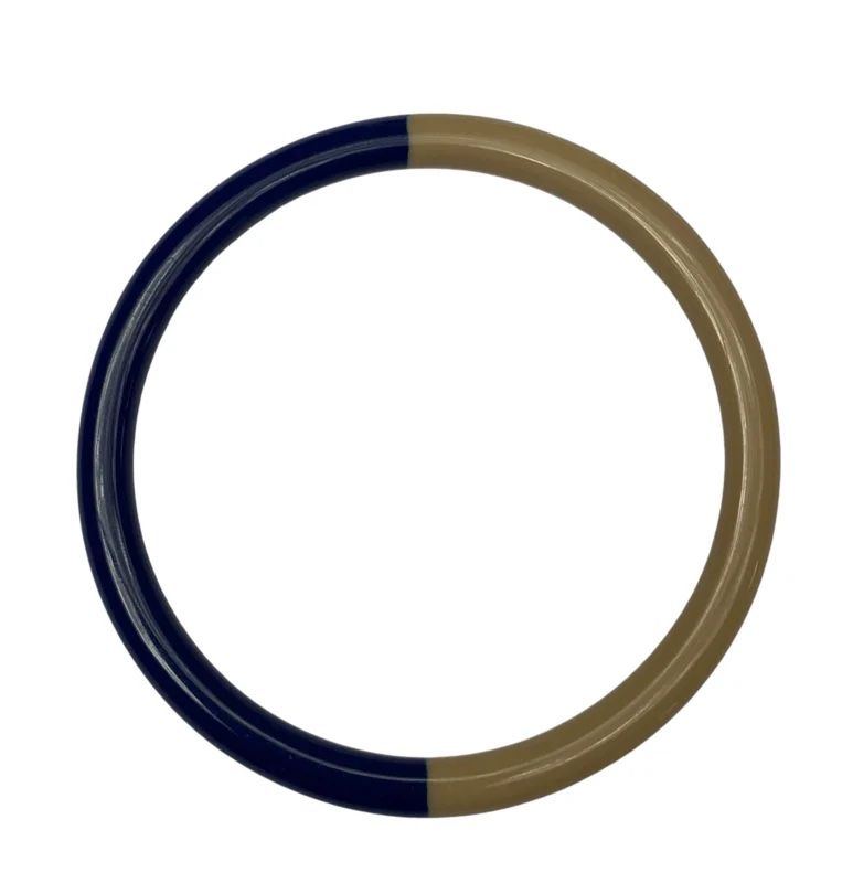 Bybjor · Duo Color Bangle-armband · Cobalt &amp; Clay