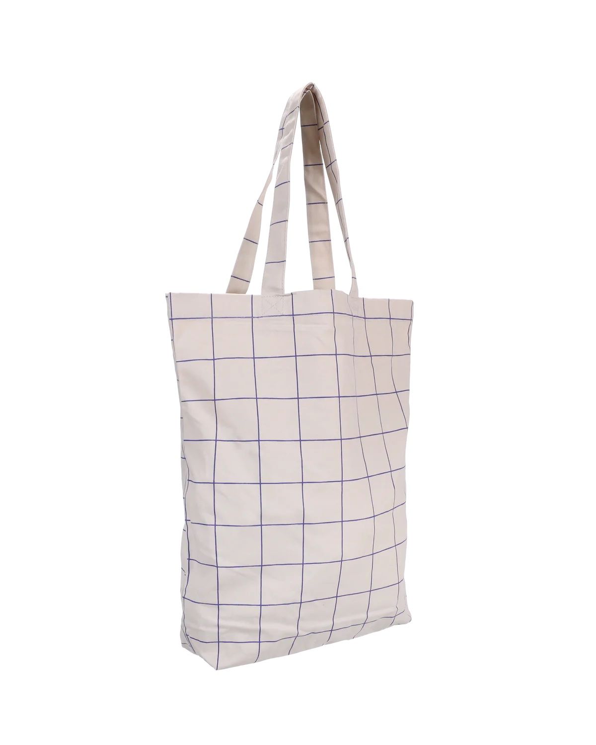 Katoenen tas · grid - athletic latte
