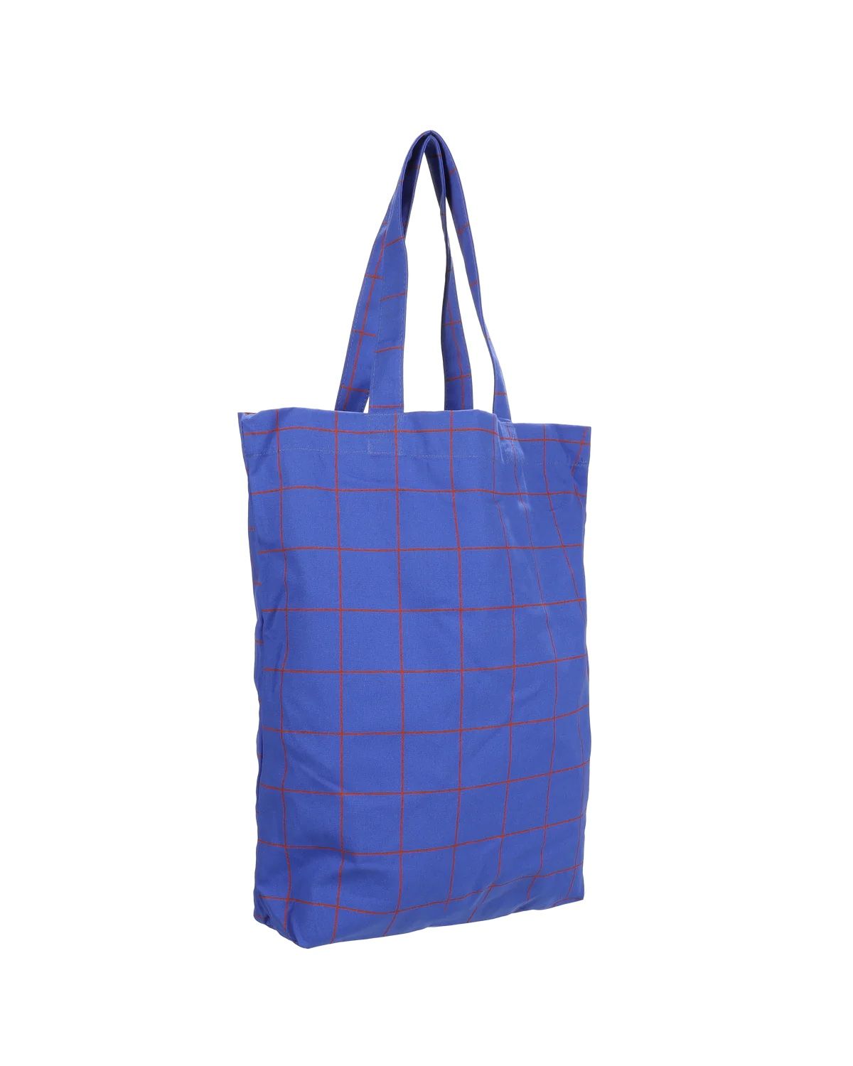 Katoenen tas · grid - olympic blue