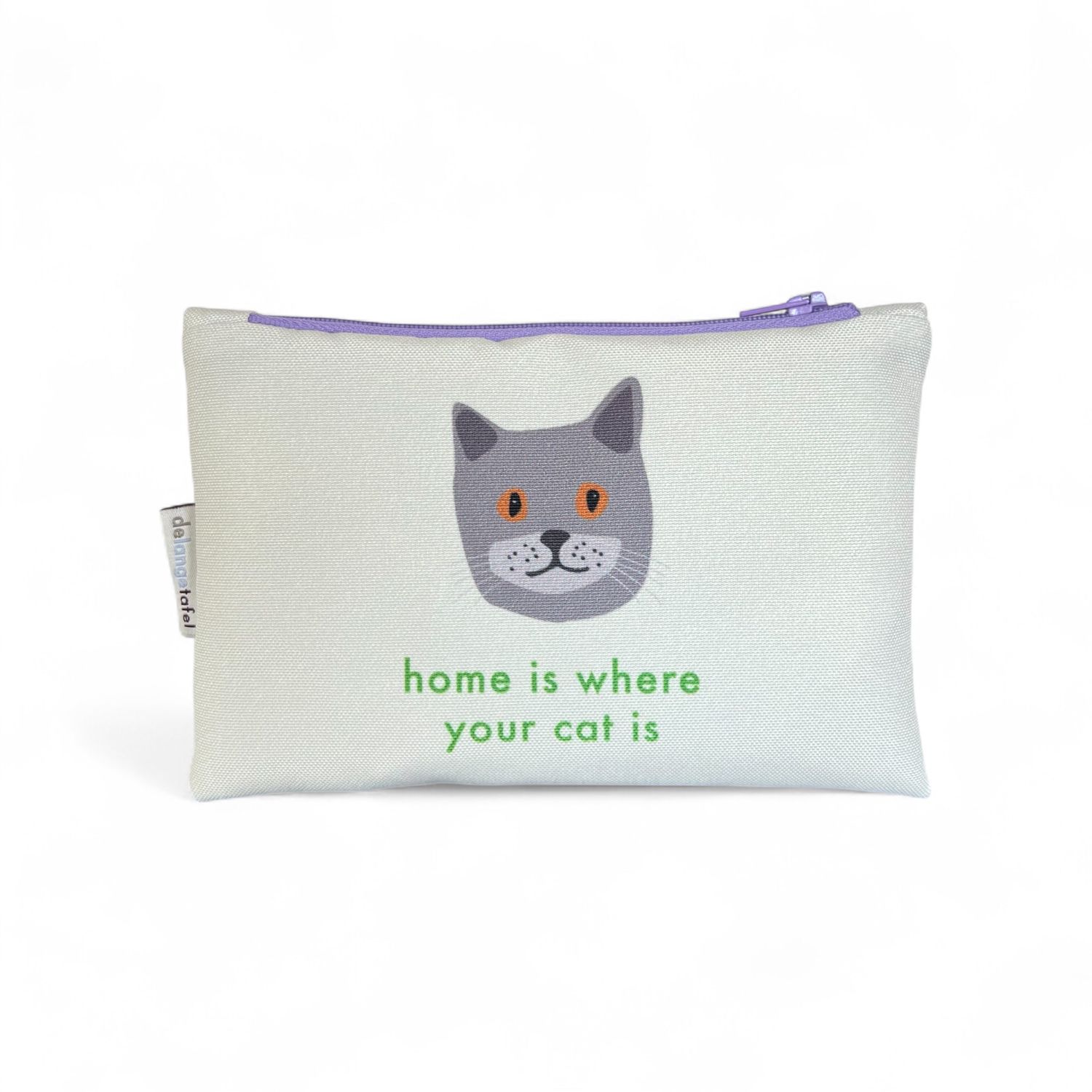 Etui small · 'Home is where your cat is'