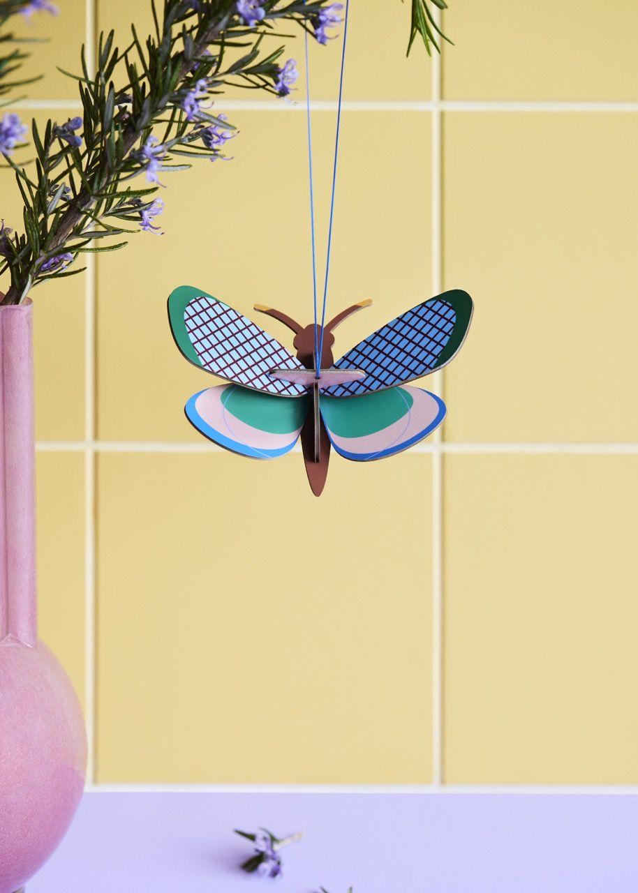 Studio ROOF · Lucky Charm grid butterfly