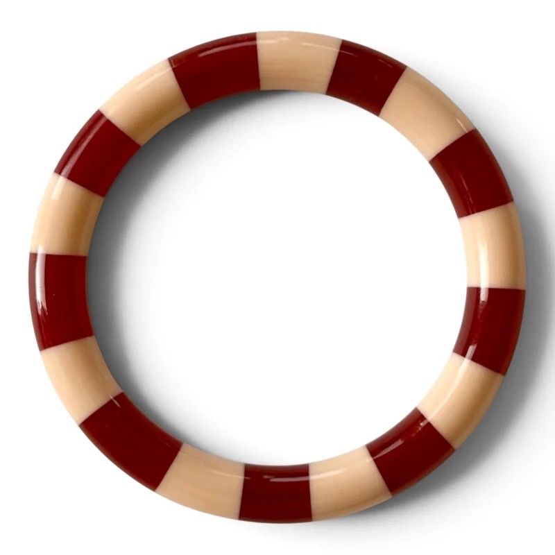Bybjor · Stripe Bangle Armband · Poppy &amp; Blush