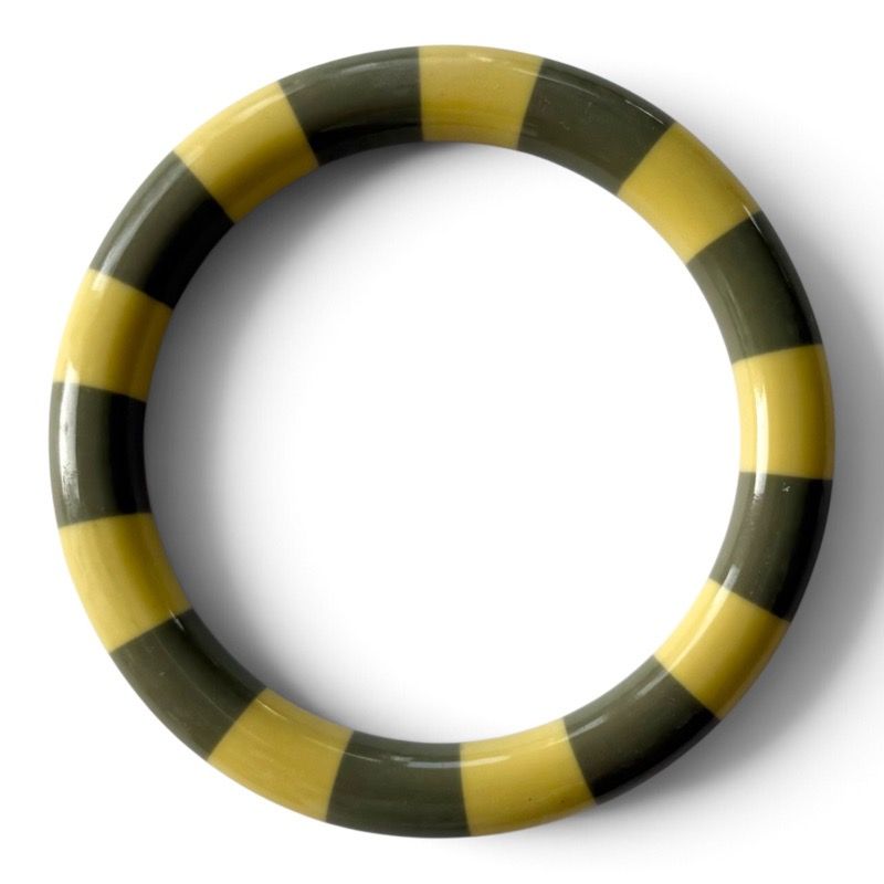 Bybjor · Stripe Bangle Armband · Lemon &amp; Olive