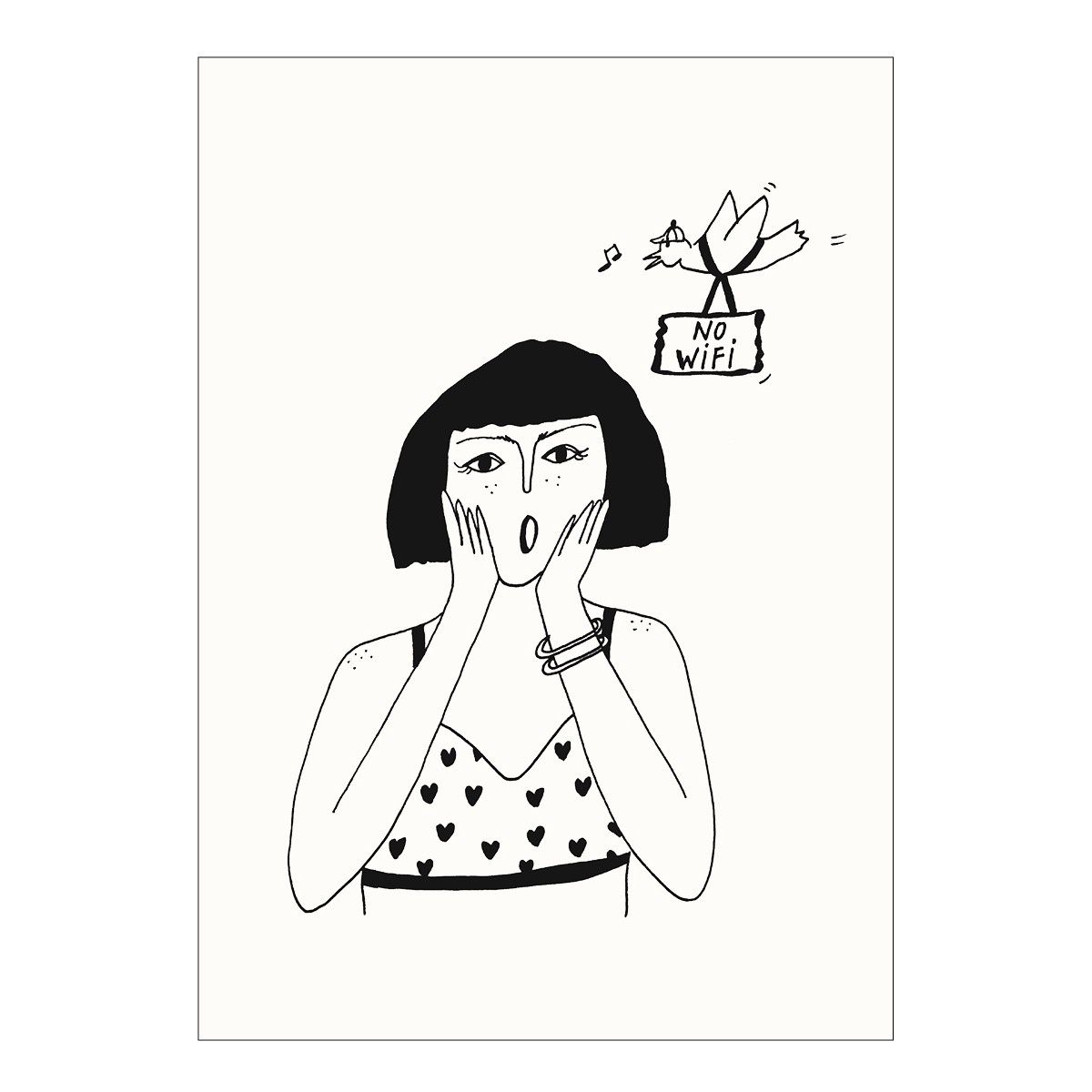 Helen B ansichtkaart No wifi