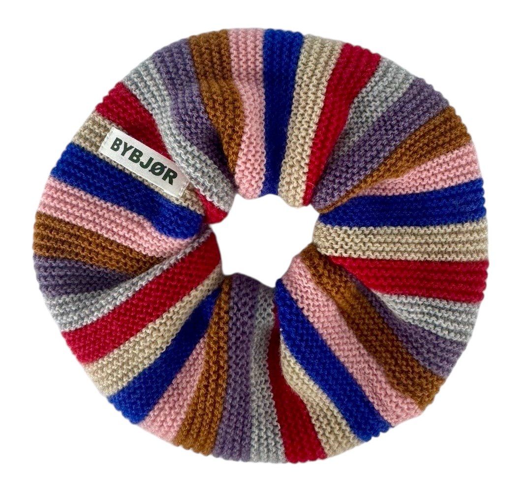 Bybjor · Merino Wool Striped Scrunchie