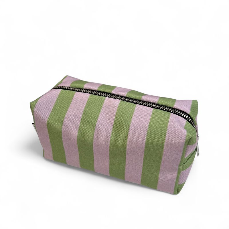 Blok etui · Striped green/pink