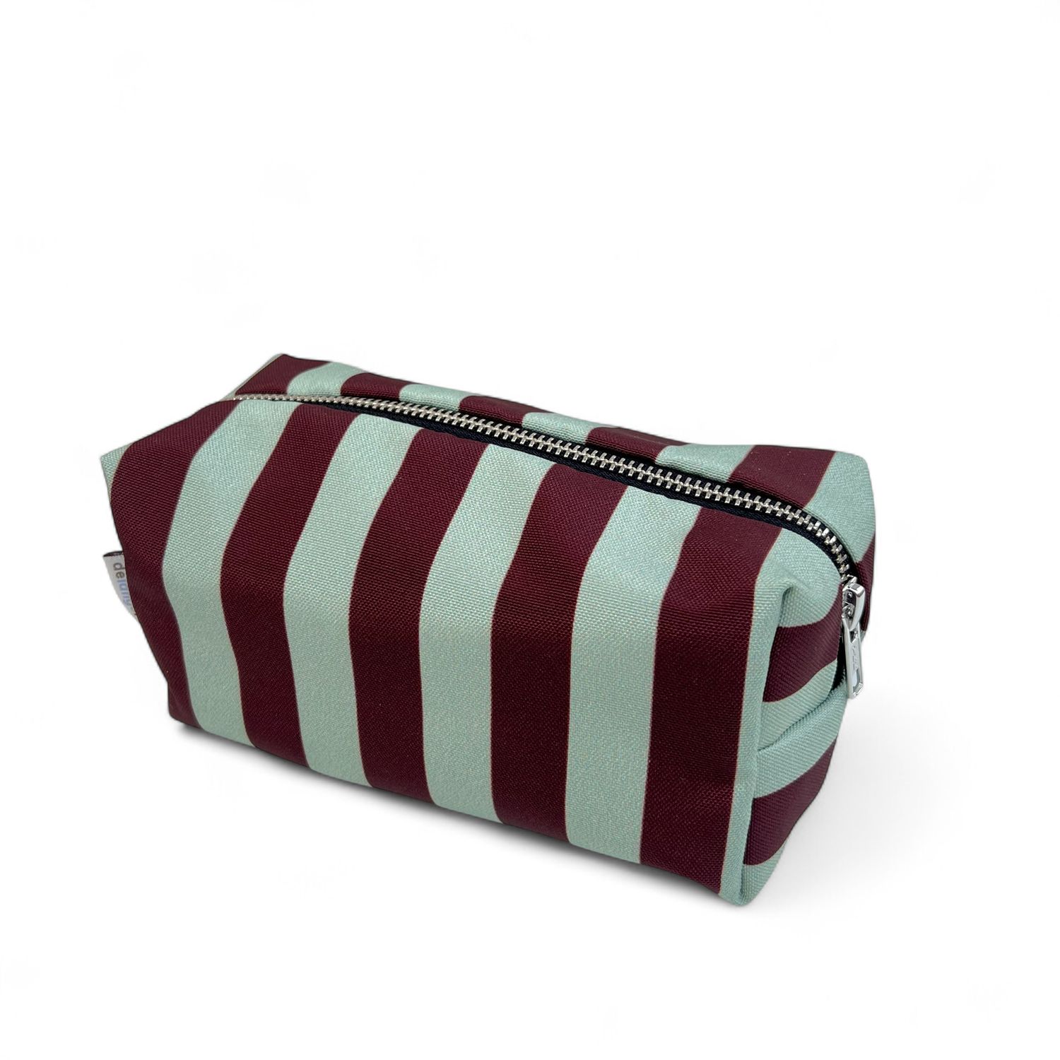 Blok etui · Striped aubergine/green