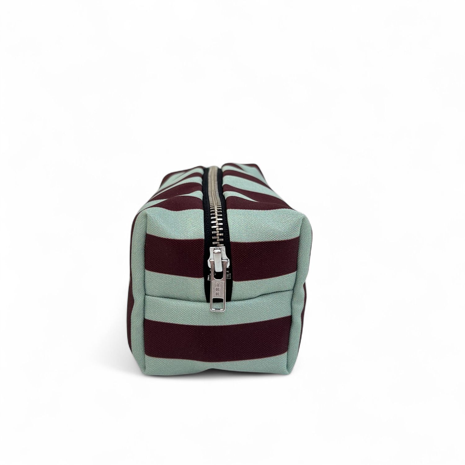 Blok etui · Striped aubergine/green