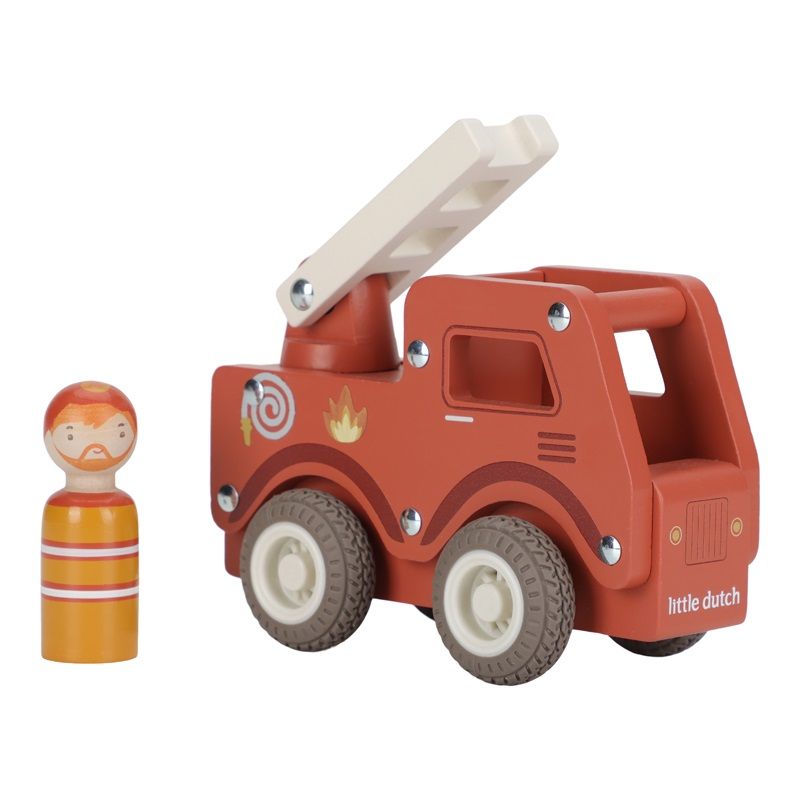 Little Dutch Houten Brandweerwagen