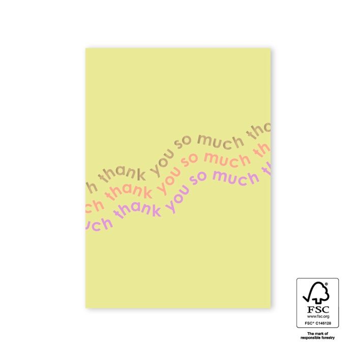 Postcard · Wave Thank you so much