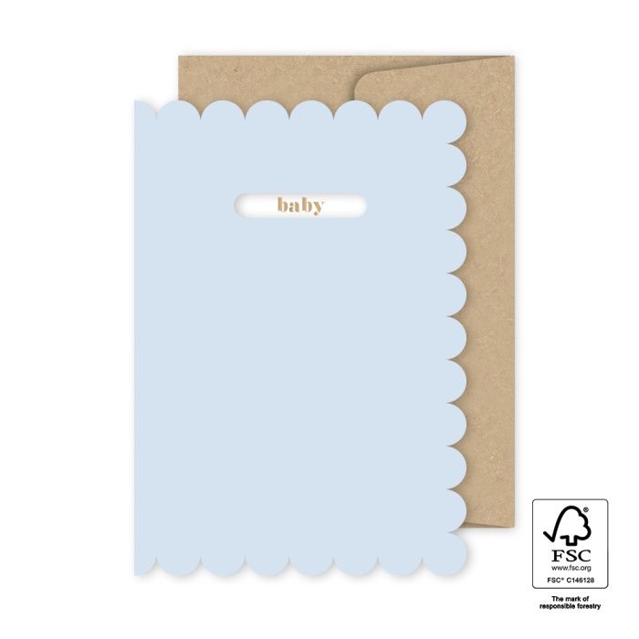 Wenskaart - Blue - Baby