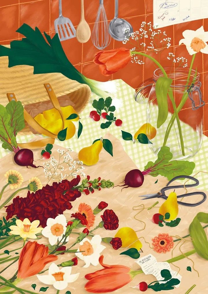 Puzzel 'Back from the Market' 1000 stukjes