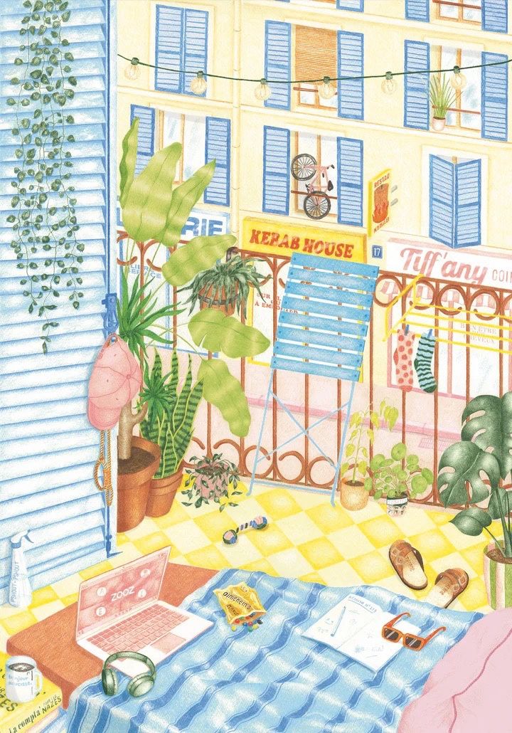 Puzzel 'The Green Class' 1000 stukjes