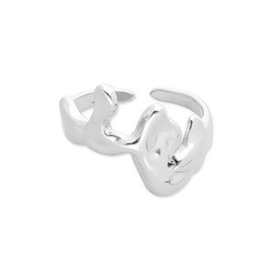 Ring stainless steel organic silver