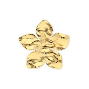 Ring stainless steel flower gold