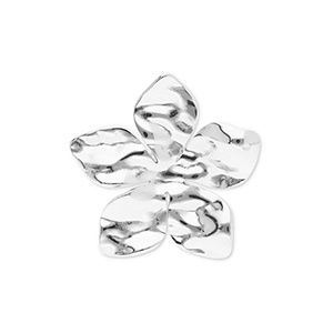 Ring stainless steel flower silver