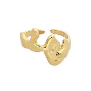 Ring stainless steel organic gold