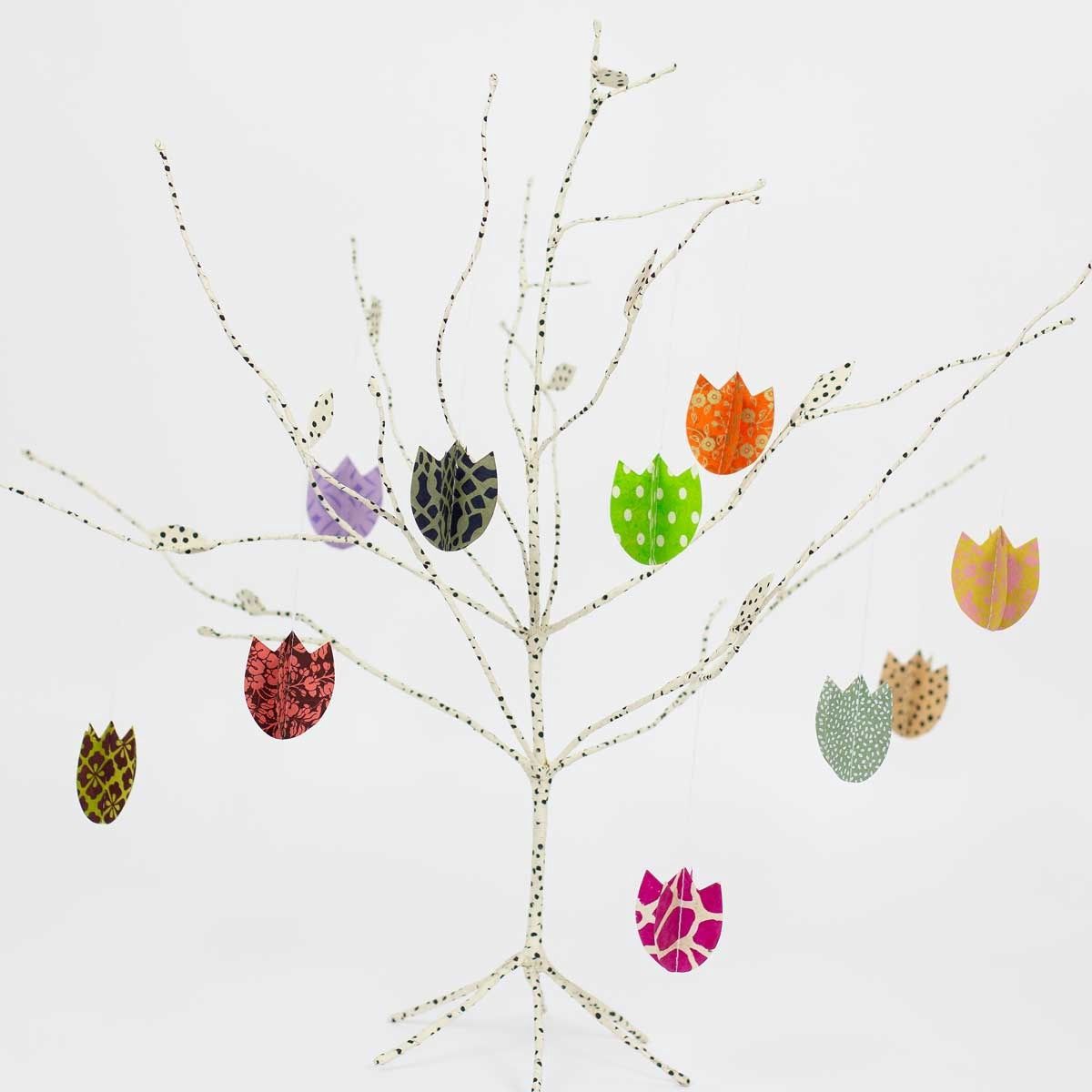 Tulpen decoratie hangers · 10 stuks