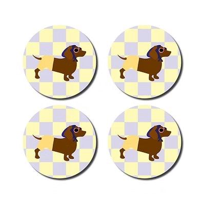 Onderzetters · Teckel in zwempakje