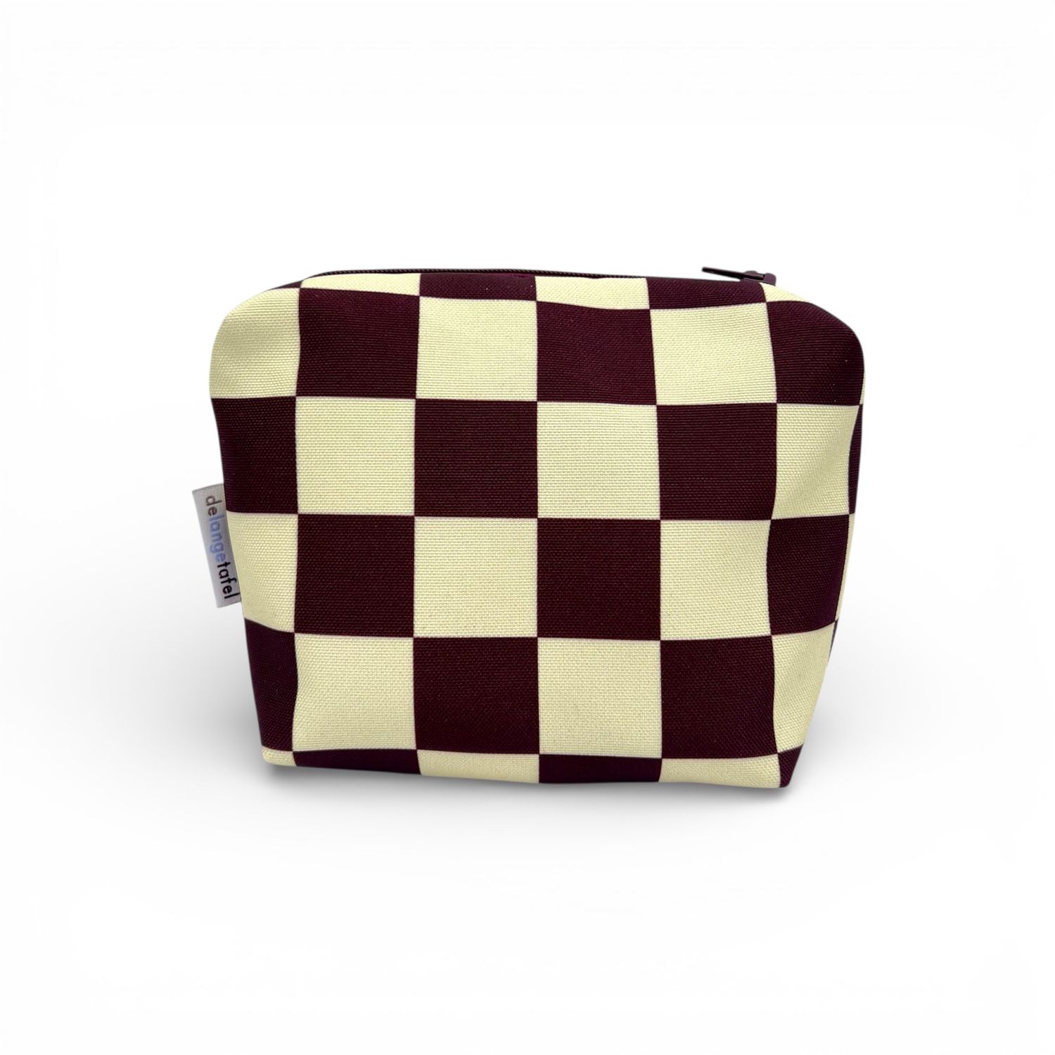 Make-up tas · Blocked brown/yellow