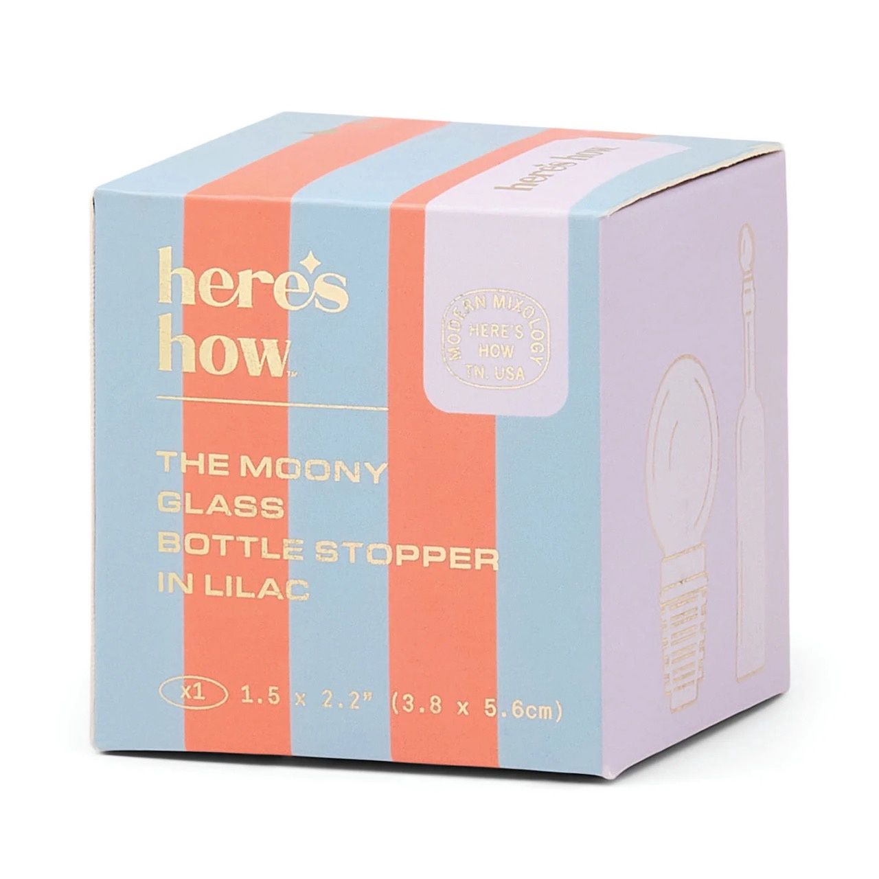 Designworks · Wijnfles stopper Moony - Lila