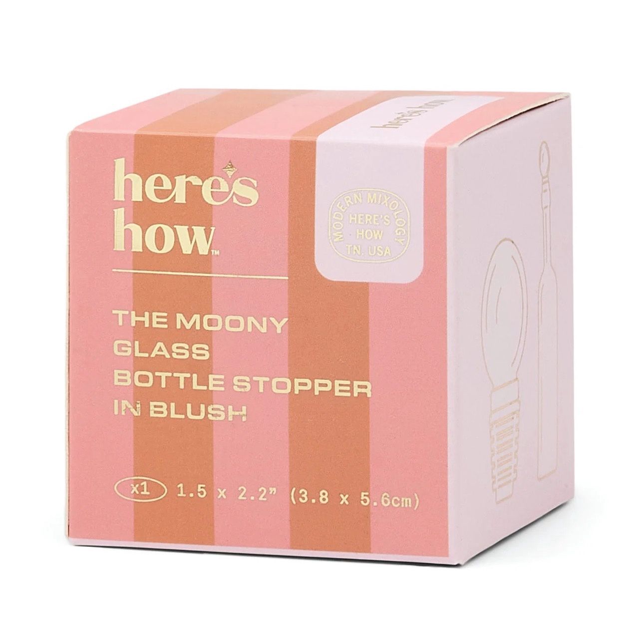 Designworks · Wijnfles stopper Moony - Blush