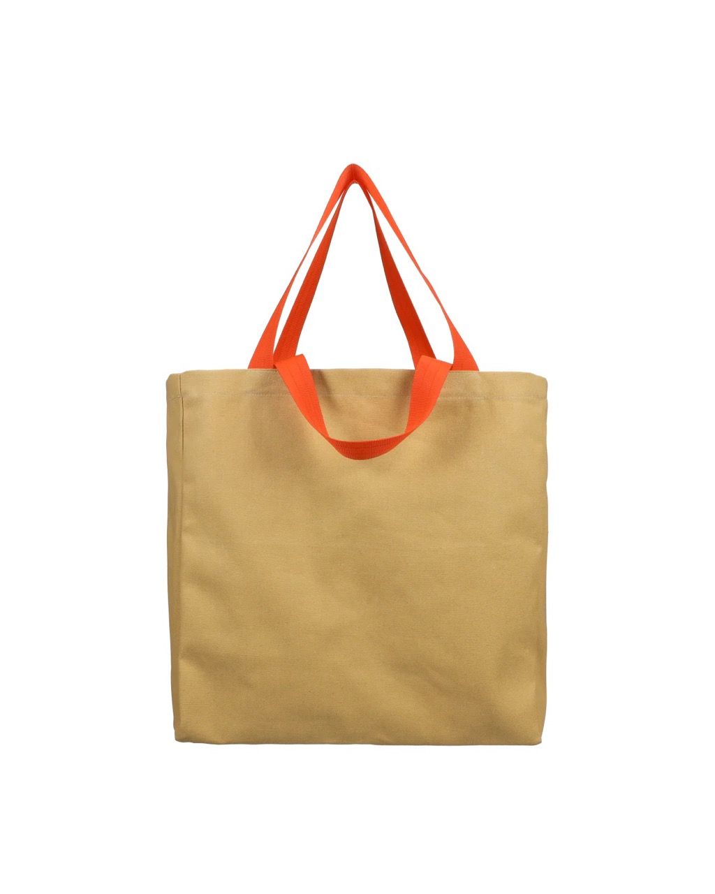 Katoenen strandtas · nylon handles - wheat + orange