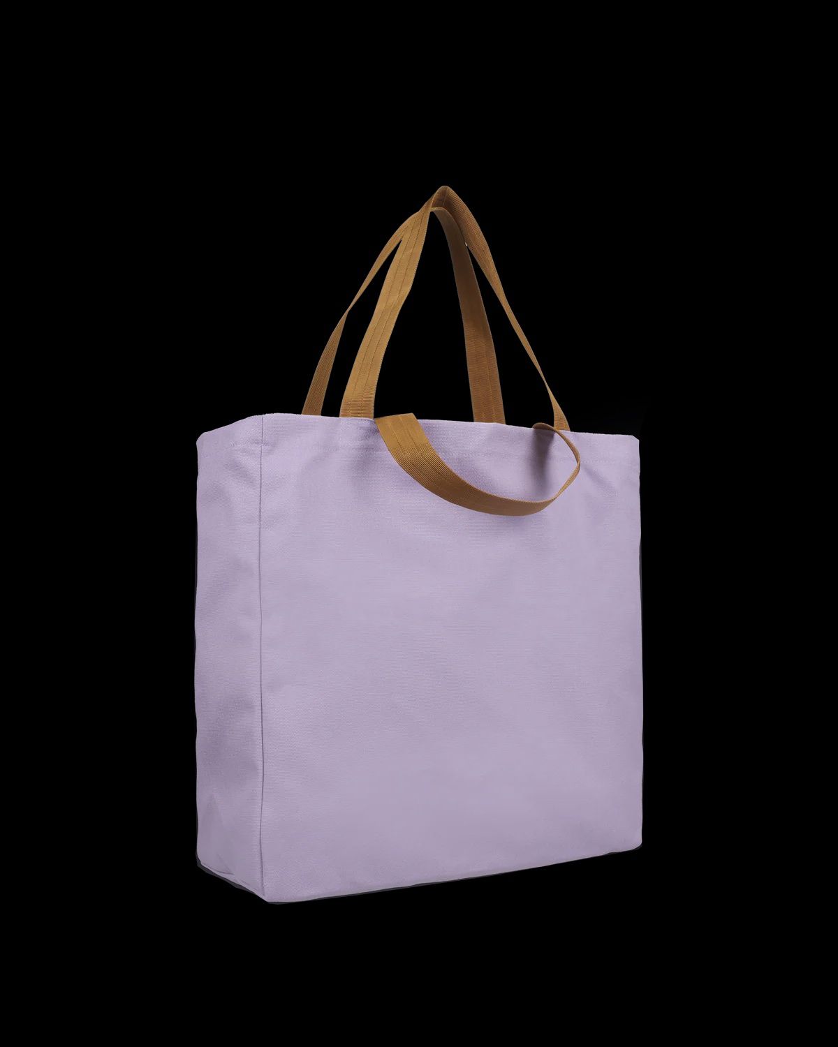 Katoenen strandtas · nylon handles - lila + brown