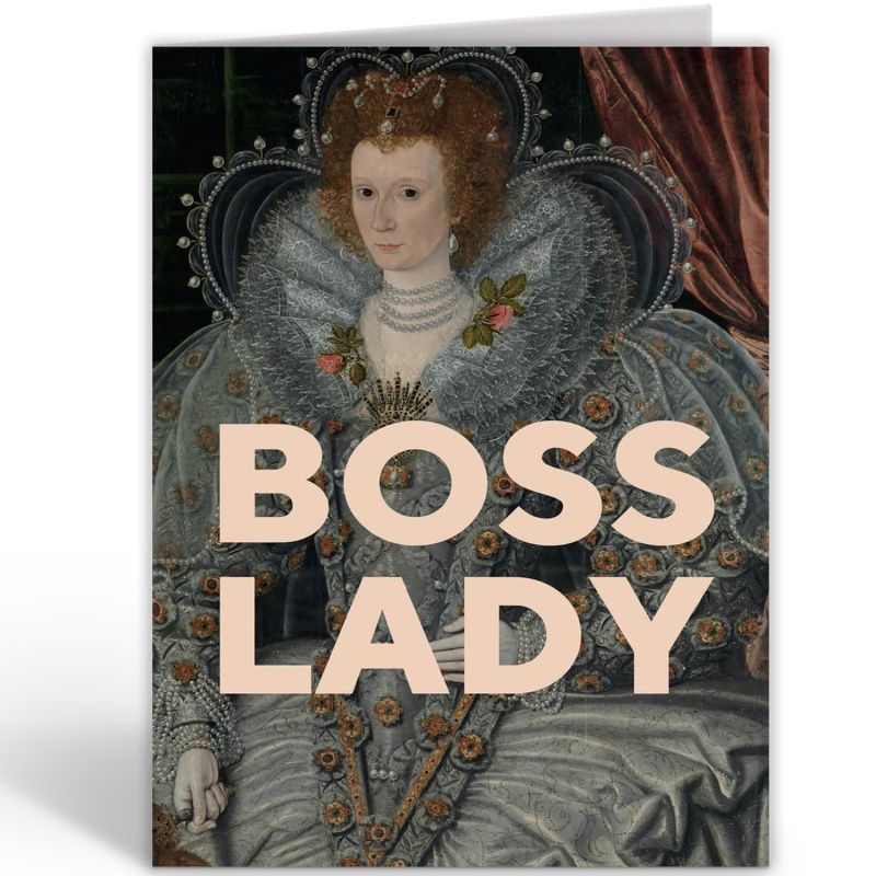 Wenskaart Boss Lady