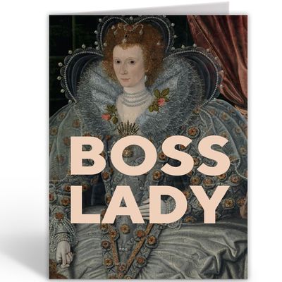 Wenskaart Boss Lady