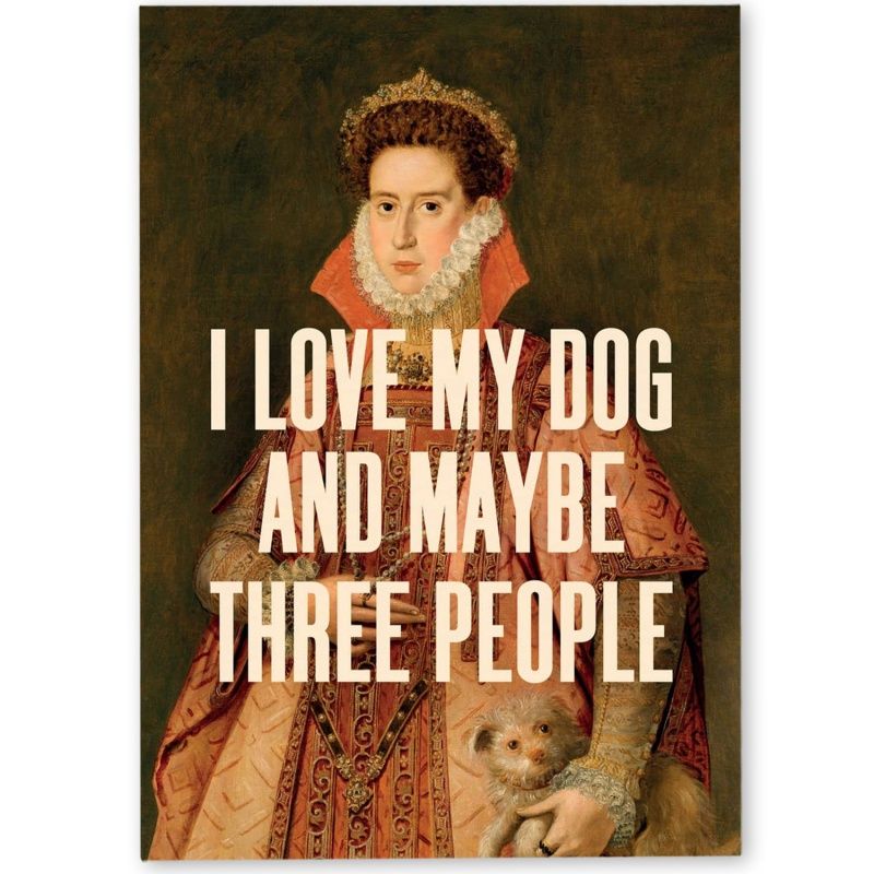 Postcard I Love My Dog