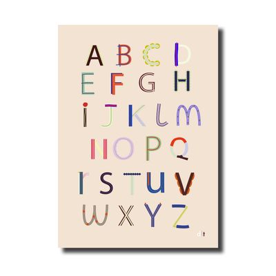A4 print - alfabet