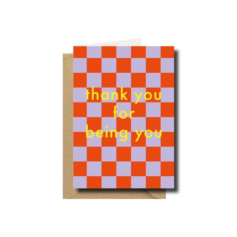 Wenskaart · Thank you for being you