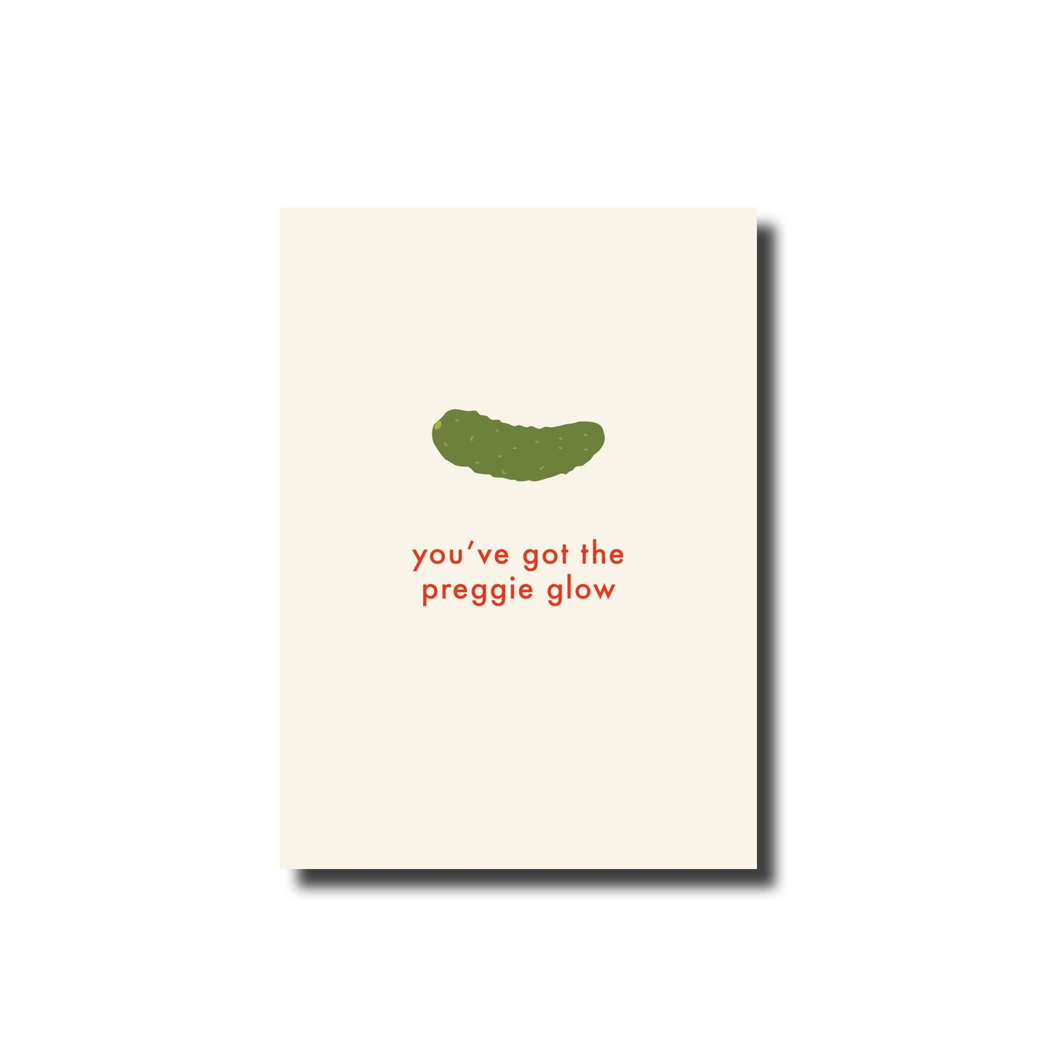 Postcard · you've got the preggie glow