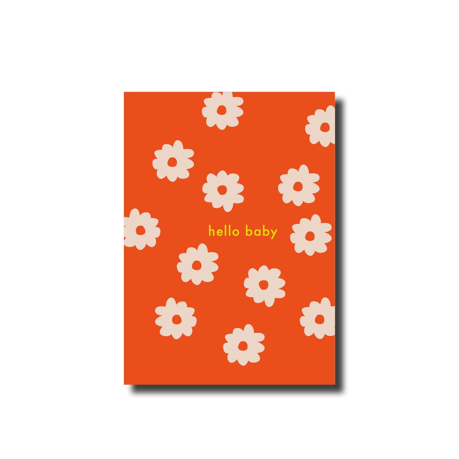 Postcard · Hello baby flowers