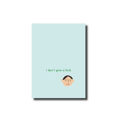 Postcard · i don't give a fuck blue