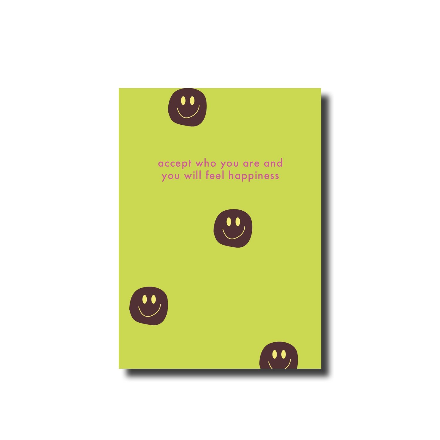 Postcard · accept who you are green