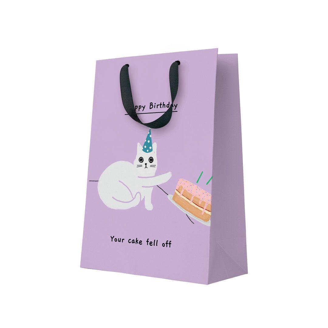 Gift Bag large · 'your cake fell off'
