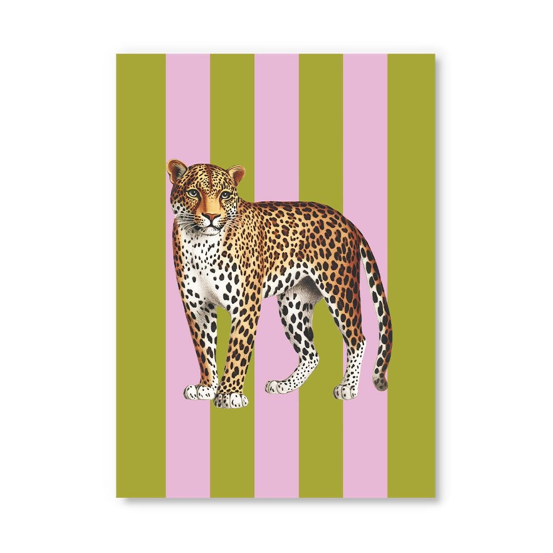 Postcard · Striped Leopard