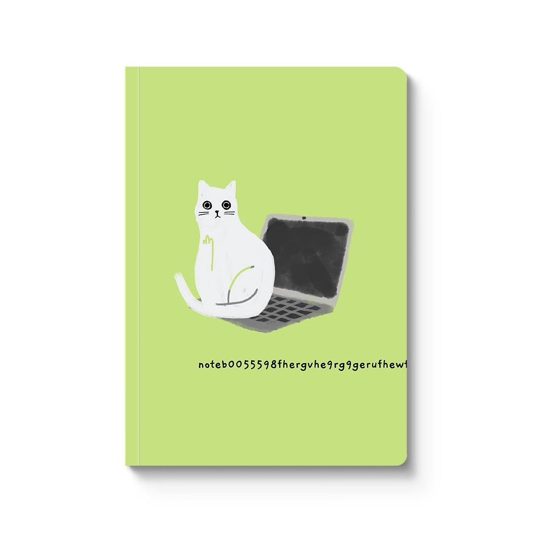 Paperback notebook · 'laptop cat'