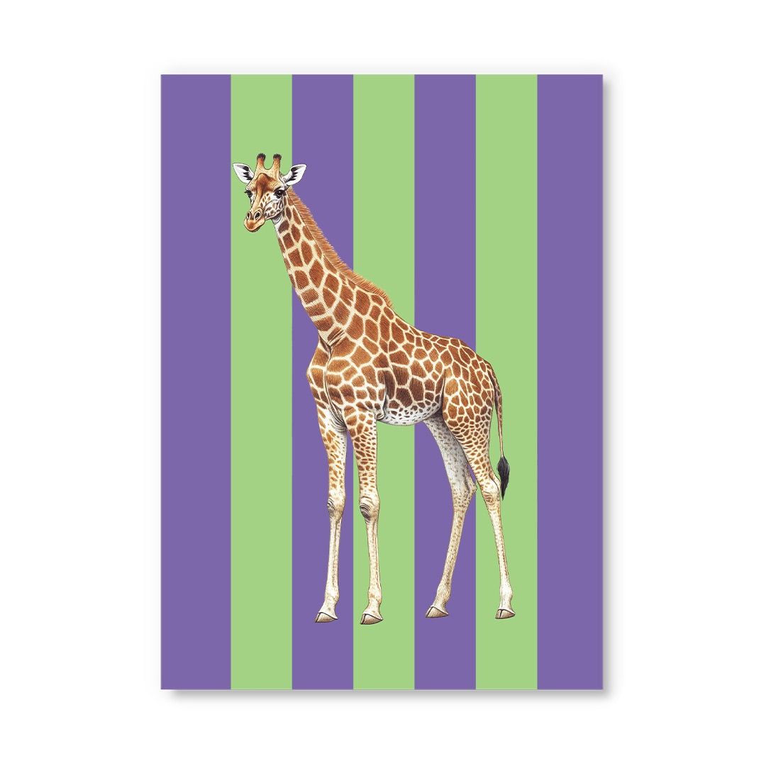 Postcard · Striped Giraffe