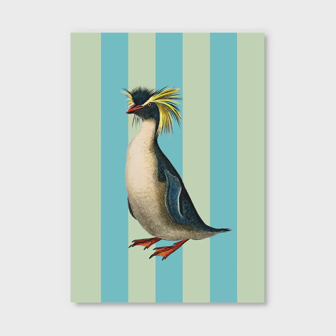 Postcard · Striped Penguin